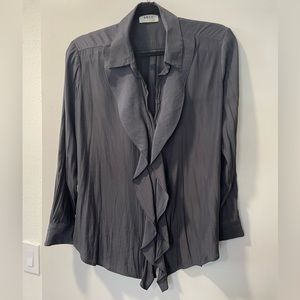 Mela Purdie Gray silky blouse